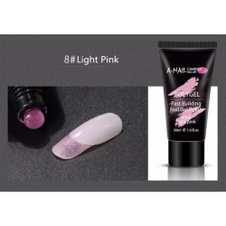 Поли Гел A-NAIL 30ml 008 Прозрачно Розов